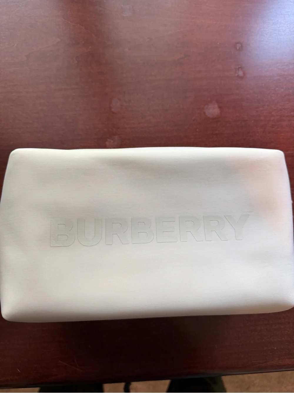 Burberry Logo Cosmetic Pouch with top zip